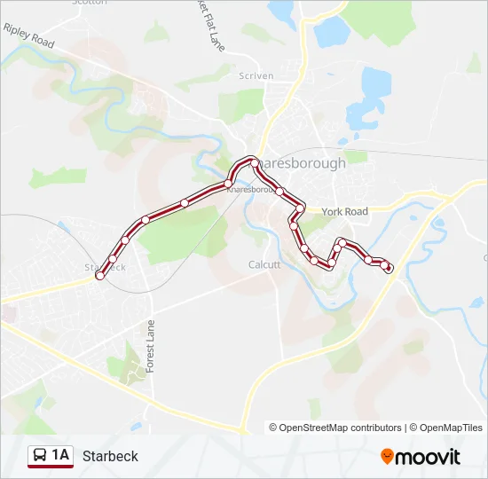 1A Bus Line Map