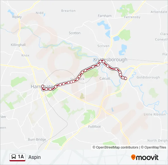 1A Bus Line Map