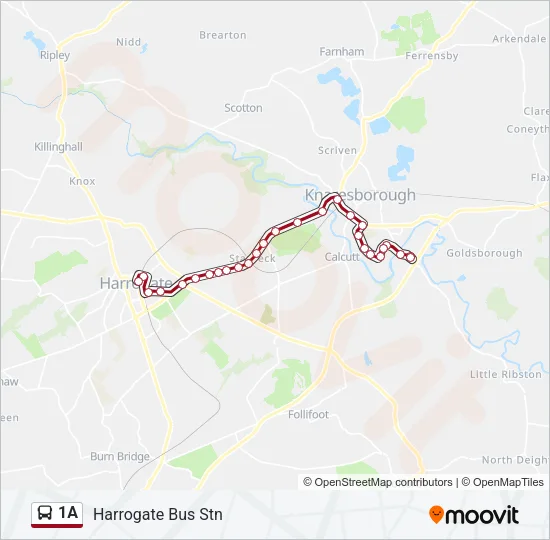 1A Bus Line Map