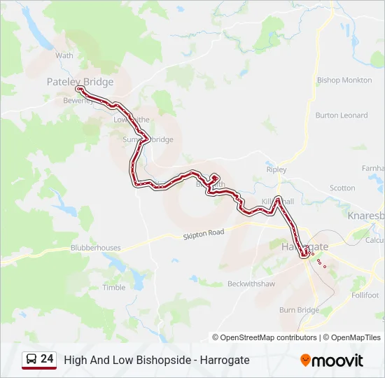 24 Bus Line Map
