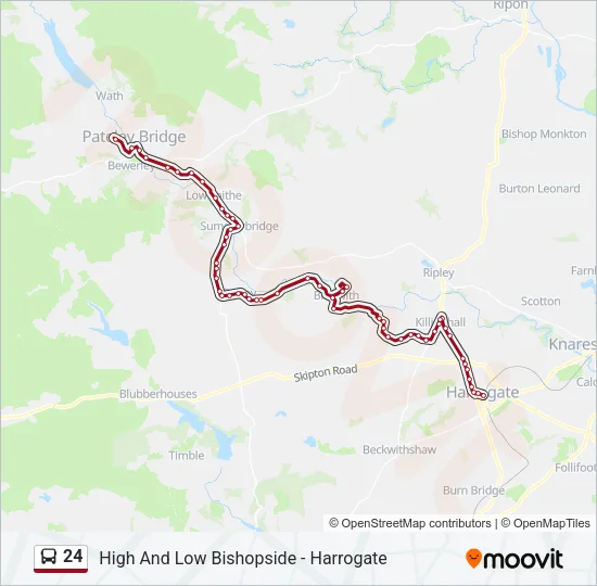 24 Bus Line Map