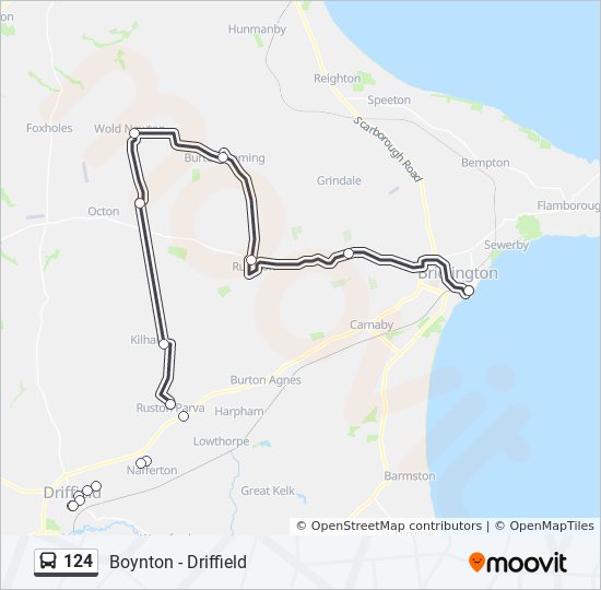 Bus 124 Route Map 124 Route: Schedules, Stops & Maps - Bridlington (Updated)