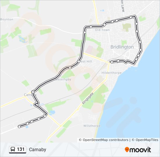 Bus 131 Route Map 131 Route: Schedules, Stops & Maps - Carnaby (Updated)