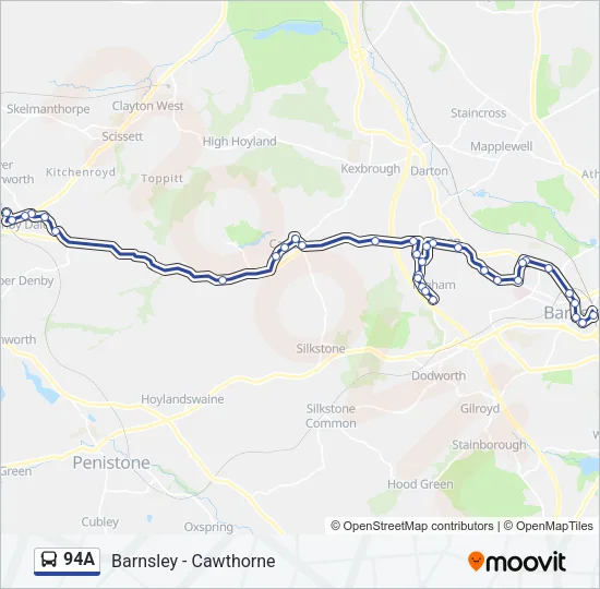 94A Bus Line Map