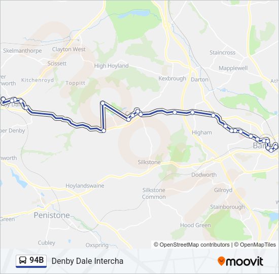 94B Bus Line Map