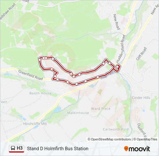 H3 Bus Line Map