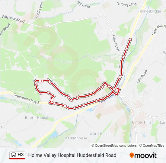 H3 Bus Line Map