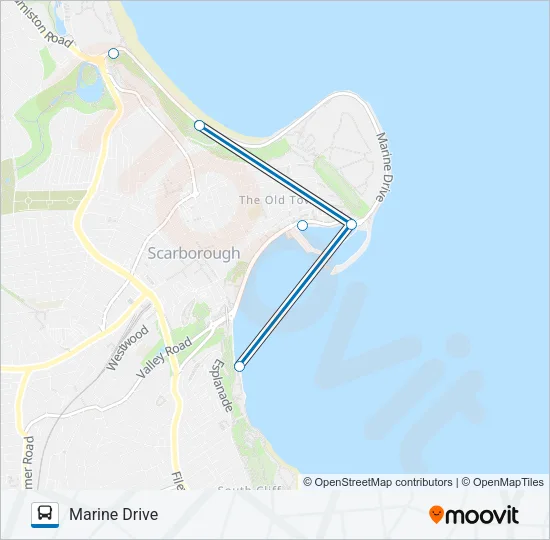 109-SEAFRONT-SERVICE Bus Line Map