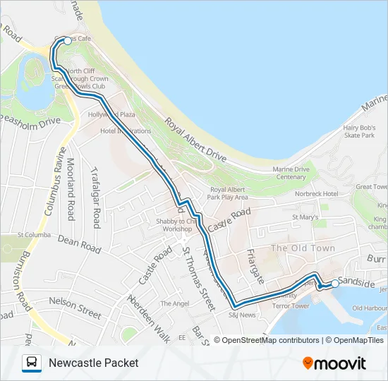 109-SEAFRONT-SERVICE Bus Line Map