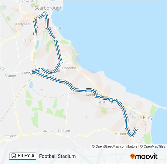 FILEY A Bus Line Map