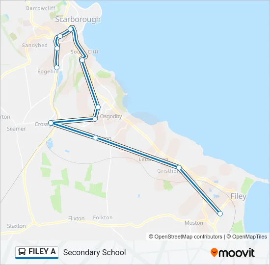 FILEY A Bus Line Map