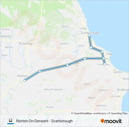 NORTON A Bus Line Map