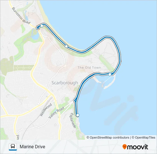 109 SEAFRONT SERVICE Bus Line Map