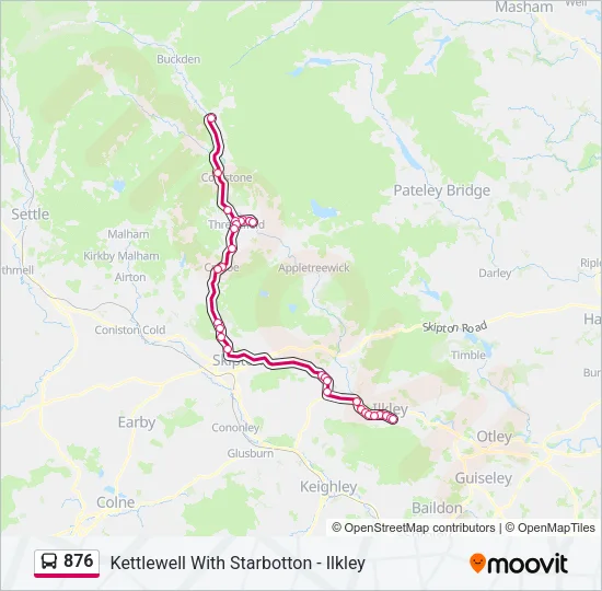 876 Bus Line Map