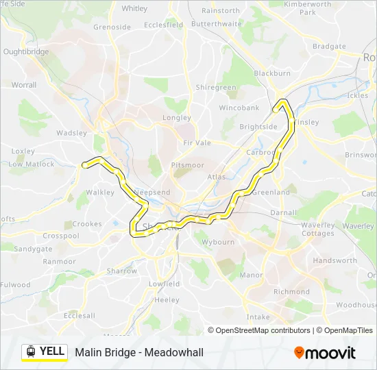 YELL Light Rail Line Map