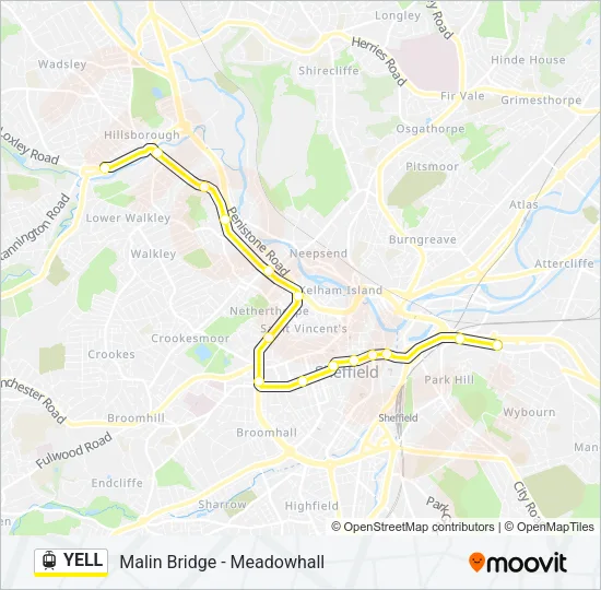 YELL Light Rail Line Map