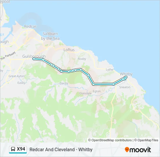 X94 Bus Line Map