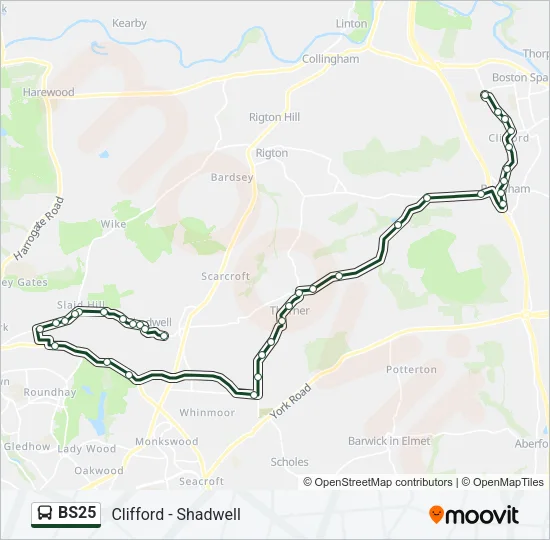 BS25 Bus Line Map