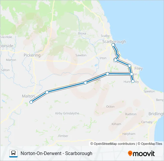 NORTON-A Bus Line Map