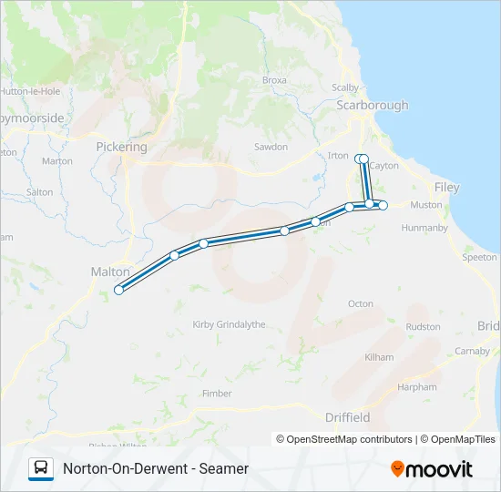 NORTON-D Bus Line Map