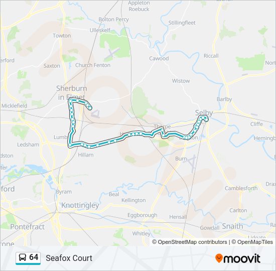 64 Bus Line Map