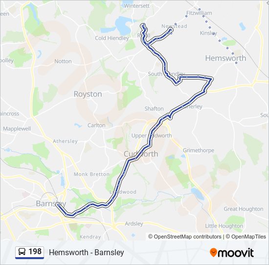 198 Route: Schedules, Stops & Maps - Barnsley Town Centre (Updated)