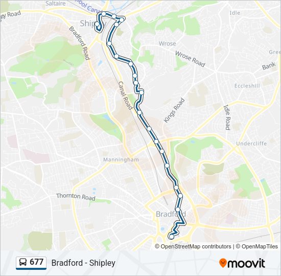 677 Bus Line Map