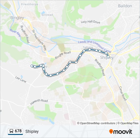 678 bus Line Map