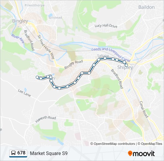 678 Bus Line Map