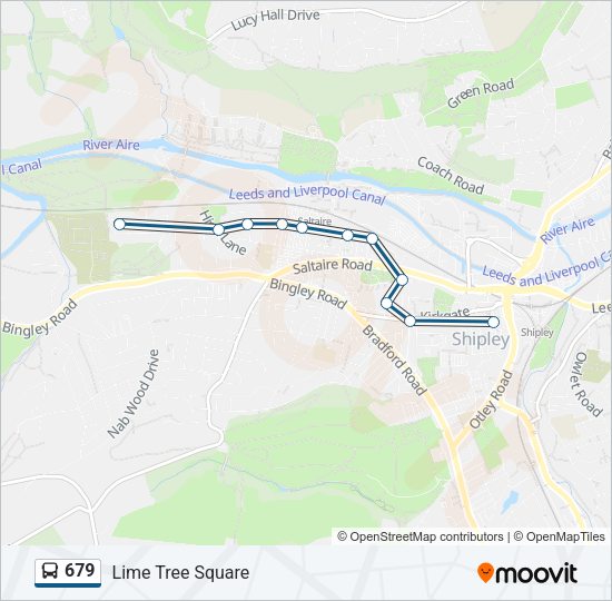 679 Bus Line Map