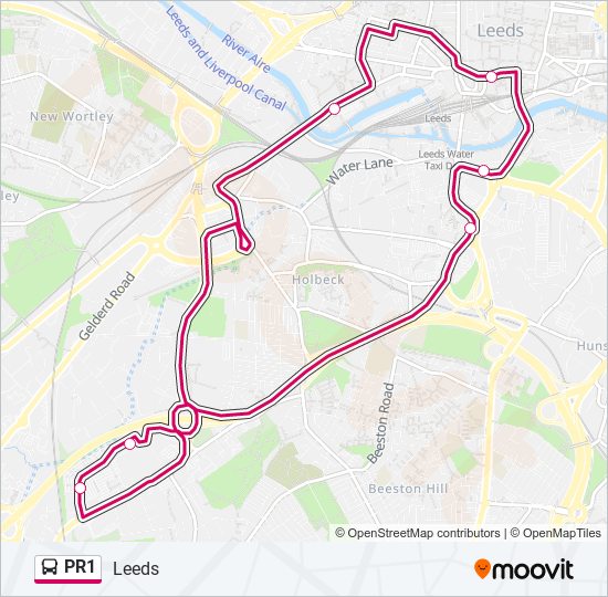 PR1 bus Line Map