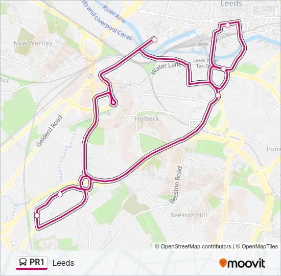 PR1 Bus Line Map