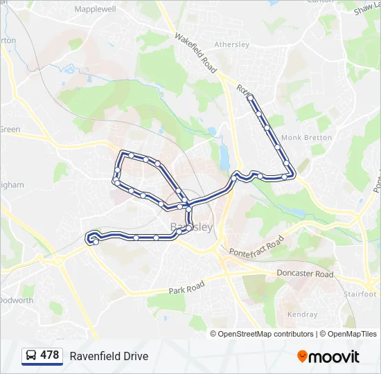 478 Bus Line Map