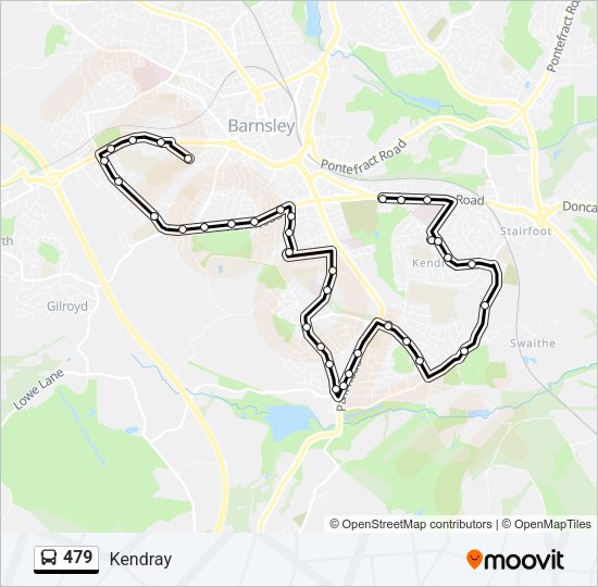 479 Bus Line Map