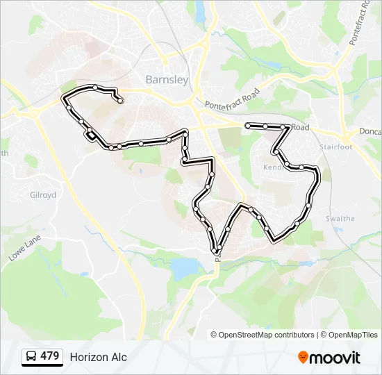 479 Bus Line Map