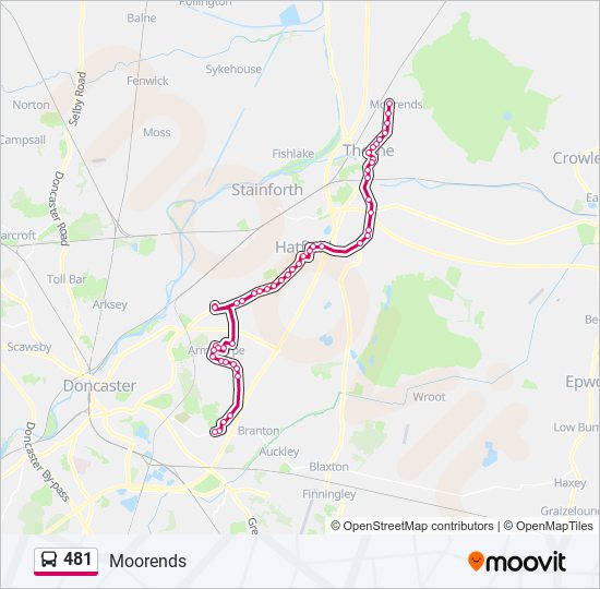 481 Route: Schedules, Stops & Maps - Moorends (Updated)