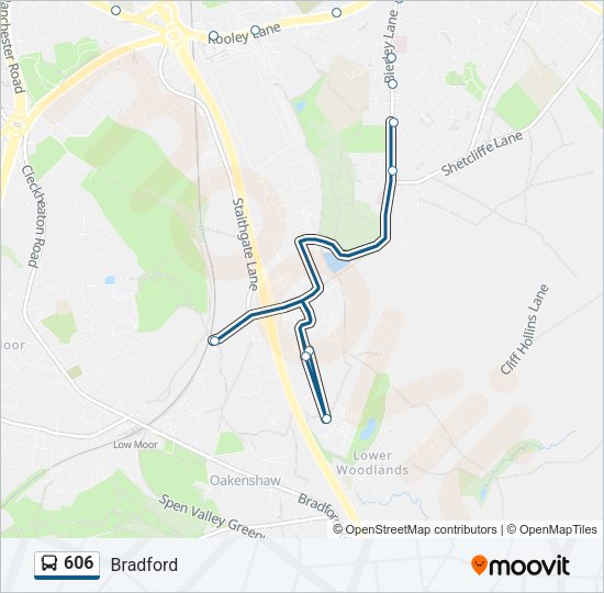 606 Bus Line Map