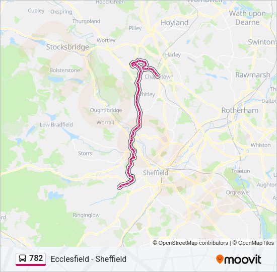 782 Bus Line Map