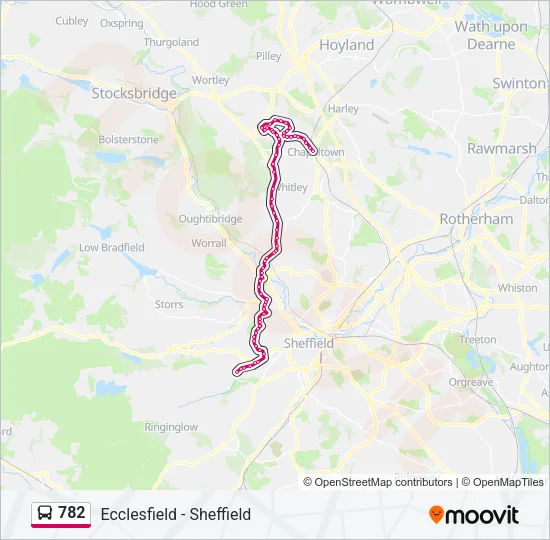 782 Bus Line Map