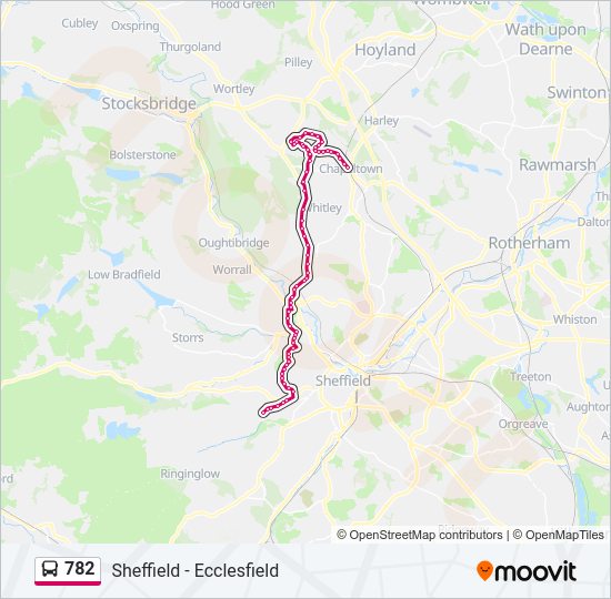 782 bus Line Map