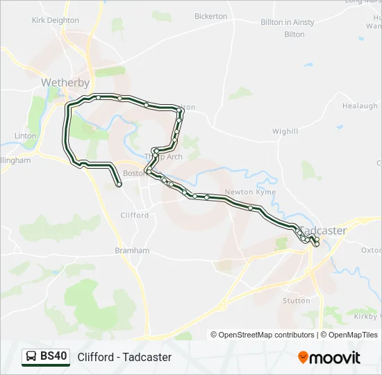 BS40 Bus Line Map