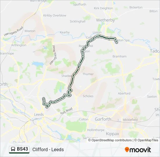 BS43 Bus Line Map