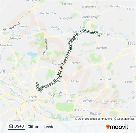 BS43 Bus Line Map