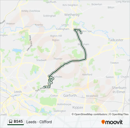 BS45 Bus Line Map