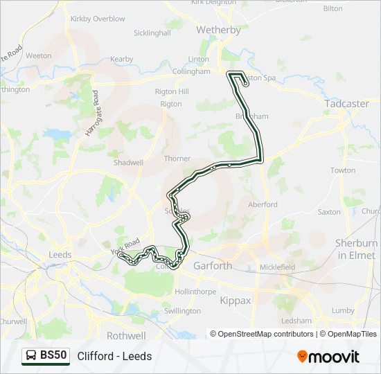 BS50 Bus Line Map