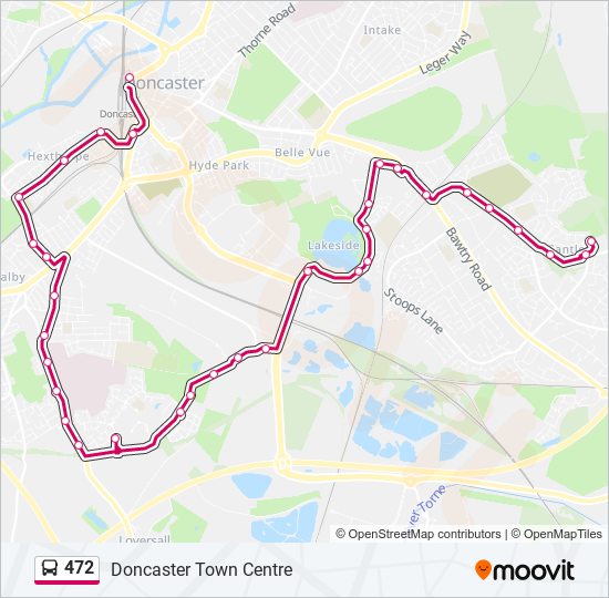 472 bus Line Map