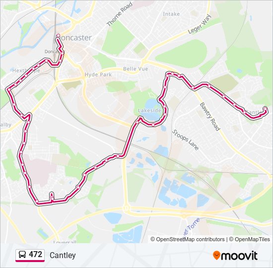 472 bus Line Map