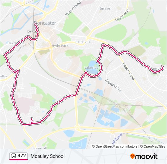 472 Bus Line Map