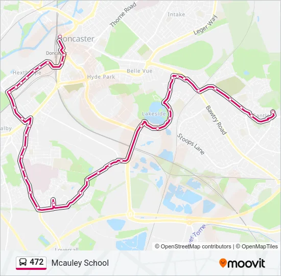 472 Bus Line Map