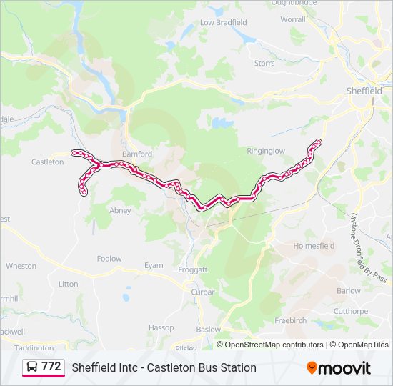 772 Bus Line Map